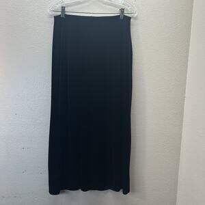 Vintage JPR Velvet Maxi Skirt Black Goth Grunge Whimsigoth Witchy 90s SZ M